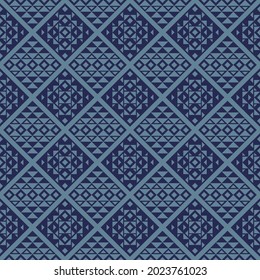 Unique Geometric Vector Seamless Pattern in ethnic style. Aztec textile print. Perfect for backgrounds, wrapping paper and fabric design.
