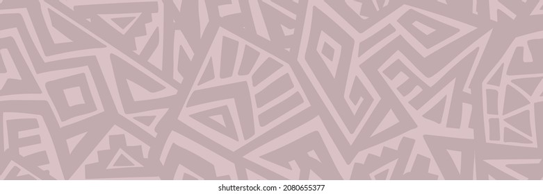 Unique Geometric Vector Seamless Pattern made in ethnic style. Aztec textile print. African traditional design. Creative boho pattern. Perfect for site backgrounds, wrapping paper and fabric design.