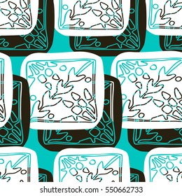 Unique Geometric Vector Seamless Pattern made in ethnic style. Textile print. Perfect for site backgrounds, wrapping paper and fabric design.
