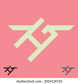 unique GH gaming logo design