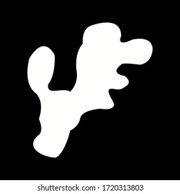 Icono de glifo del vector de jengibre único
