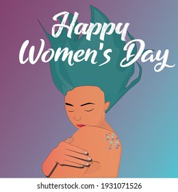 unique girl on women's day