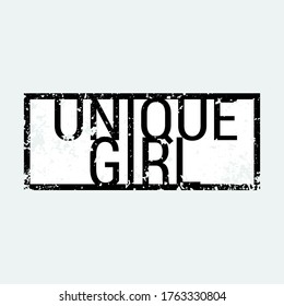 
Unique girl slogan graphic vector print lettering for t shirt print design