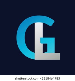 Unique GL letter logo Icon vector template.