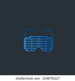 gafas únicas en el estilo de arte de píxeles
