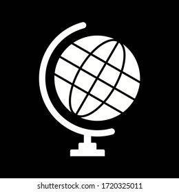 Unique Globe Vector Glyph Icon