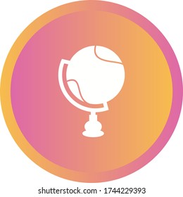 Unique Globe Vector Glyph Icon