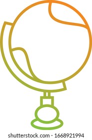 Unique Globe Vector Line Icon