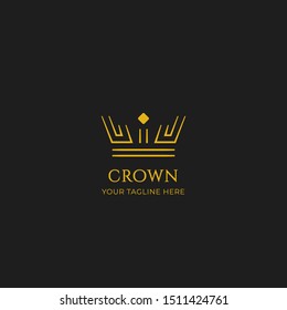 Modern Crown Logo Template Crown Icon Stock Vector (Royalty Free ...