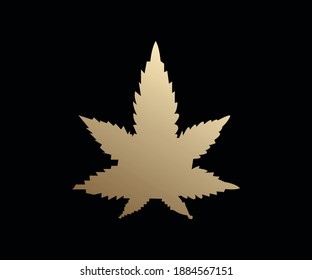 It is a unique golden left logo design