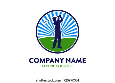 Unique Golf Logo Template