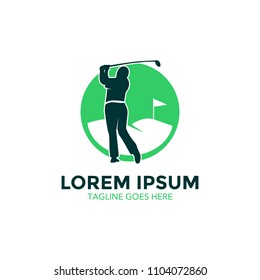 Unique Golf Logo Vector Illustration Design Stock Vector (Royalty Free ...