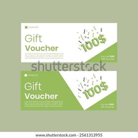 Unique good looking gift voucher card