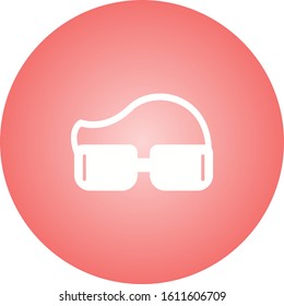 Unique Googles Vector Glyph Icon