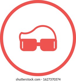Unique Googles Vector Glyph Icon
