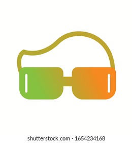 Unique Googles Vector Glyph Icon