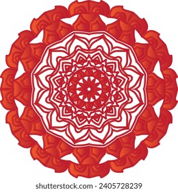 Einzigartiges und wunderschönes Mandala Icon Design und Illustrator