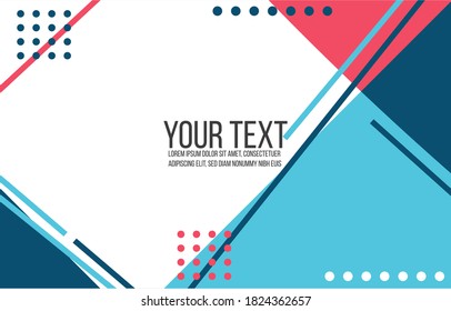 Unique gradient background,shapes and geometric elements in memphis style.Abstract design cards perfect for prints,flyers,banners,invitations,special offer and more.