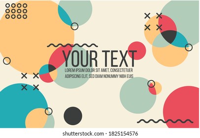 Unique gradient background,shapes and geometric elements in memphis style.Abstract design cards perfect for prints,flyers,banners,invitations,special offer and more
