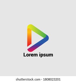 unique gradient colourful logo vector icon