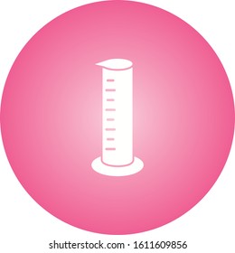 Unique Graduated Cylinder Vector Glyph Icon