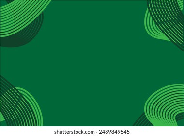 Unique Green Abstract Background. Editable Clip Art.