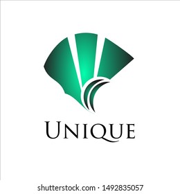 Unique Green Logo with Simple and Elegant Design