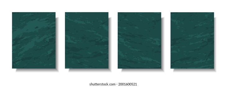 Plantilla de cubierta de fondo abstracta de estilo verde único. portada de libro abstracto con un estilo de línea único. Diseño de arte de forma orgánica para carteles, impresiones, cubiertas, tapices, etc.