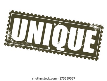 unique grunge stamp on whit vector illustration 