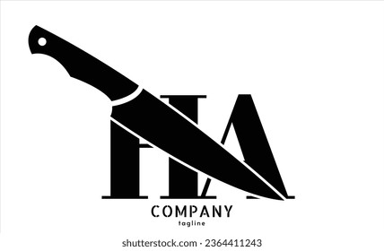 Unique HA letter logo Icon vector template.