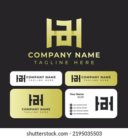 Unique HA Monogram Logo, is suitable for any business.