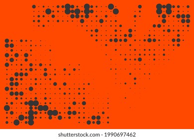 Unique halftone technology vector decorative background in a trendy minimalist style. Abstract dotted vivid halftone high-quality and easily editable graphic for app, landing, cover, flyer.