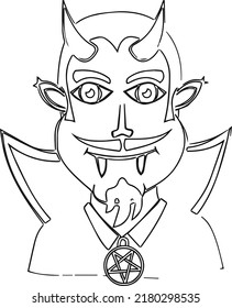Unique Halloween Coloring VFector Illustration Pages