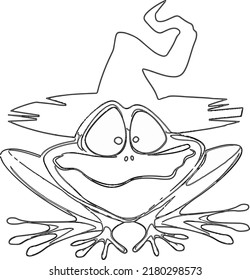 Unique Halloween Coloring VFector Illustration Pages