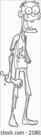 Unique Halloween Coloring VFector Illustration Pages
