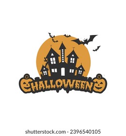 Unique Halloween related sticker vector