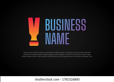 Unique Hammer icon incorporated into letter V Logo Template Initial Letter Logo For Your Company Name, Alphabet Logo Template Ready For Use, Modern Initial Logo