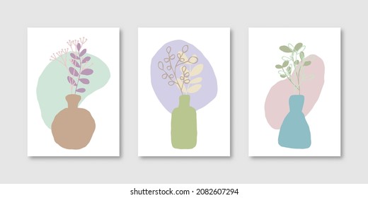 unique hand drawn abstract floral background