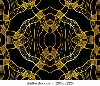 Unique hand drawn abstract vector floral background