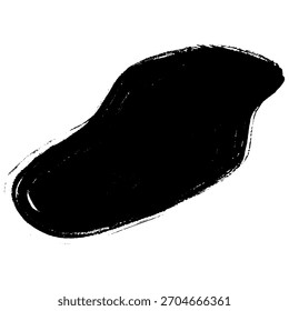 Pinceladas negras dibujadas a mano y únicas adecuadas para fondos