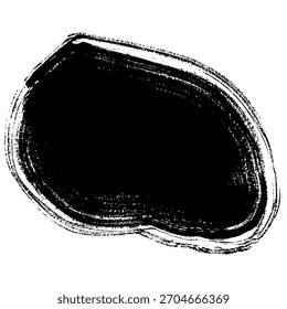 Unique hand drawn black brush strokes suitable for grunge-themed designs