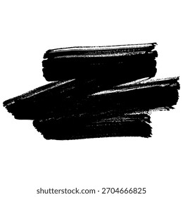 Pinceladas negras dibujadas a mano únicas proporcionan un fondo grunge para los diseños
