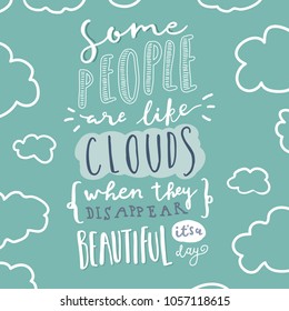 Unique hand drawn funny quote