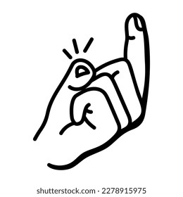 Ein einzigartiges handgezeichnetes Symbol