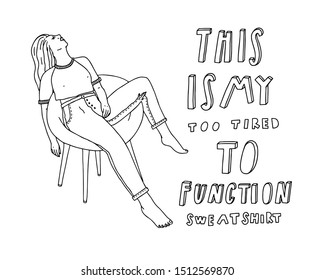 Unique hand drawn lettering. Weekend quote for cards, posters, T-shirt design, sweatshirt clothes.