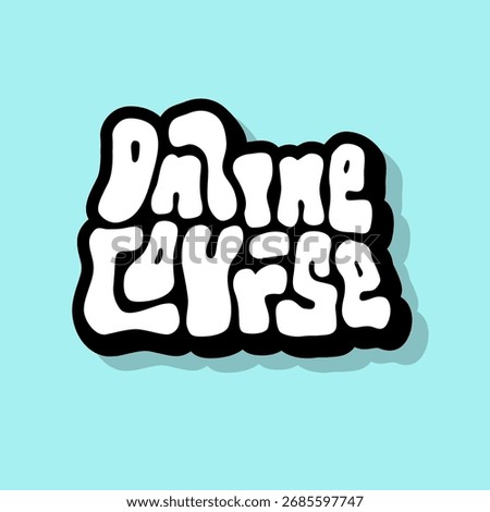 unique hand drawn vector lettering of online course type about educations, distance learning, home schooling, course. Suitable for academy, college, title, headline, social media, ads, sign, office