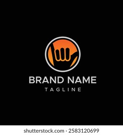 Unique Hand Gesture Monogram Logo
