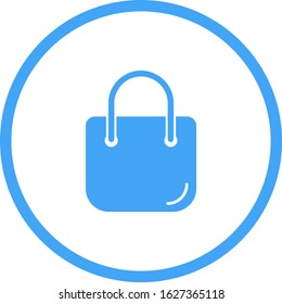 Unique Handbag Vector Glyph Icon