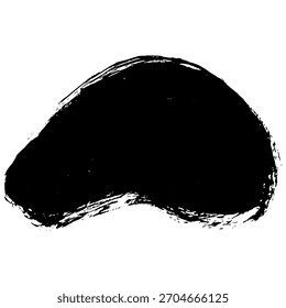 Pinceladas de tinta negra dibujadas a mano únicas ideales para el diseño de fondo