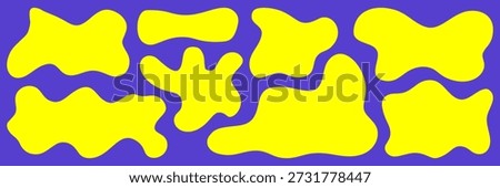 Unique hand-drawn geometric wave shapes for creative activities and projects.